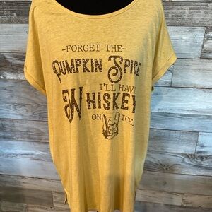 Cato Yellow Super Soft Graphic Short Sleeve Tee